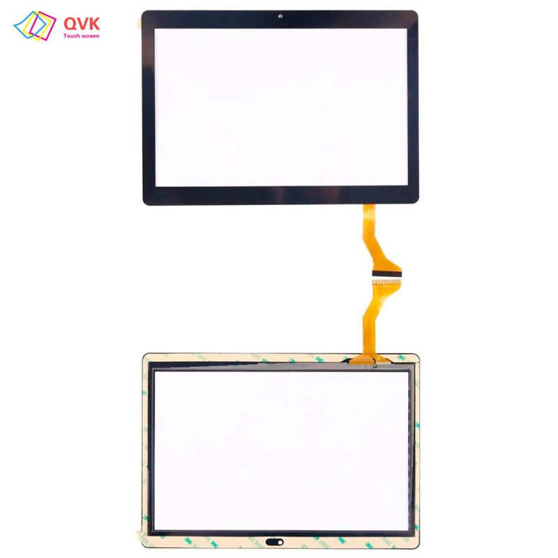 Sensores de digitalizador de pantalla táctil capacitiva, Compatible con p/n, QSF-PGA026-FPC-A1, QSF-PGA026-FPC-A3, negro, 10,1 pulgadas