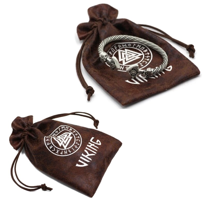 Medieval Themed PU Gift Bag Drawstring Pouch Case for Jewelry and Accessories Unique and Durable Packaging Solution