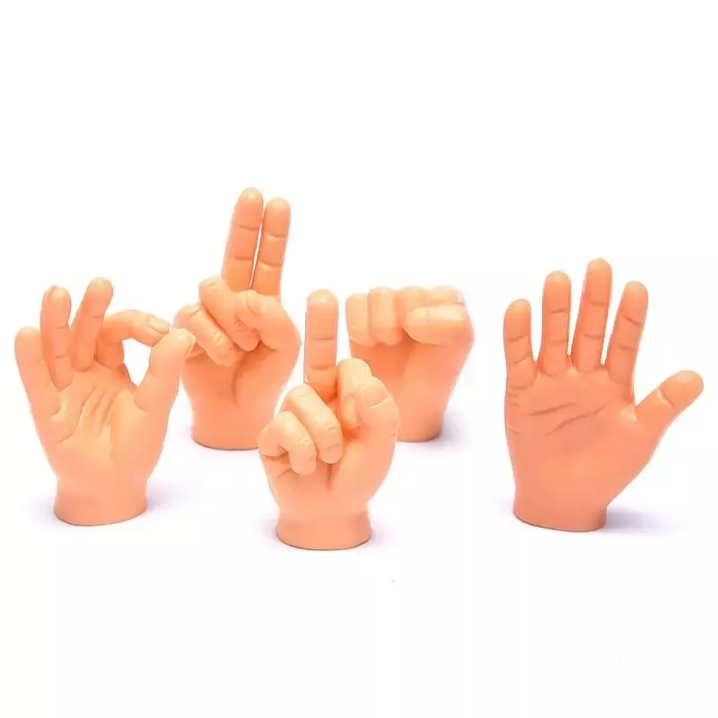 6 Stuks Cartoon Grappige Vinger Handen En Voeten Set Creatief Speelgoed Van Rond De Kleine Hand Model Halloween Cadeau