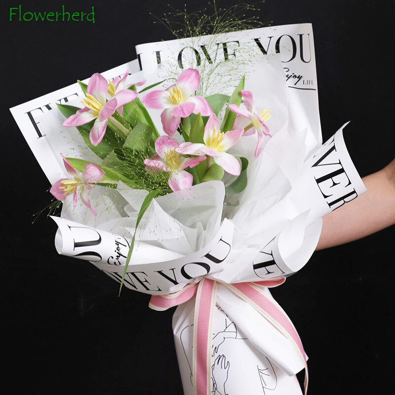 Embalagem de flores à prova dwaterproof água buquê papel jane eyre abraços confissão tanabata diy materiais florais loja de flores materiais especiais