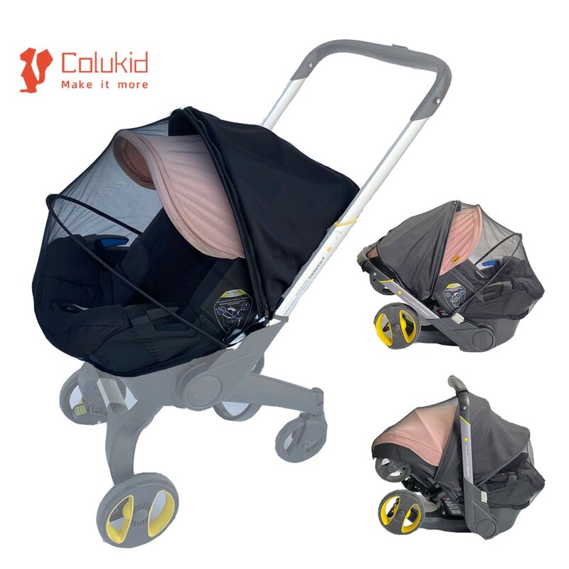 KID-KID®Mosquiteiro para carrinho, assento de carro, cesta infantil, tampa do sol viseira, acessórios recém-nascidos, compatível com Doona