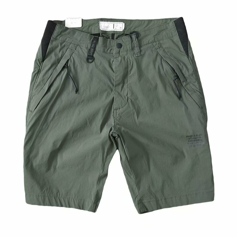 Celana pendek pria, celana Cargo longgar 2024 E18, celana panjang katun ukuran ekstra besar kasual musim panas untuk lelaki