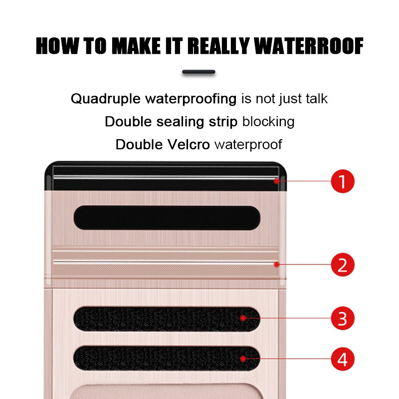 Universal Waterproof Phone Case Waterproof Bag Suitable For Mobile Phone Swimming Case 360° Waterproof Swim