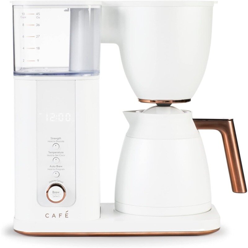 Café Signature Drip Coffee Maker, 10 Cup Thermos, Tecnologia de Cerveja por Voz com WiFi, Cozinha Essentials