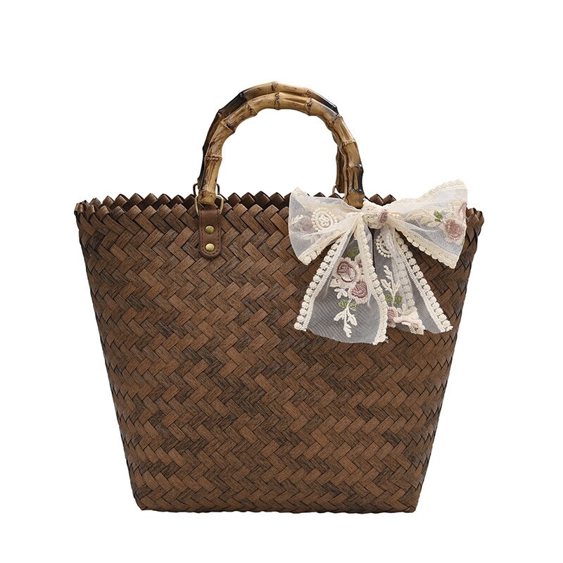 4 Pcs Handbag Handles Imitation Bamboo Purses Handles U-Shaped Handbag Handles For Bag Making, With 8 Pcs Metal Buckle