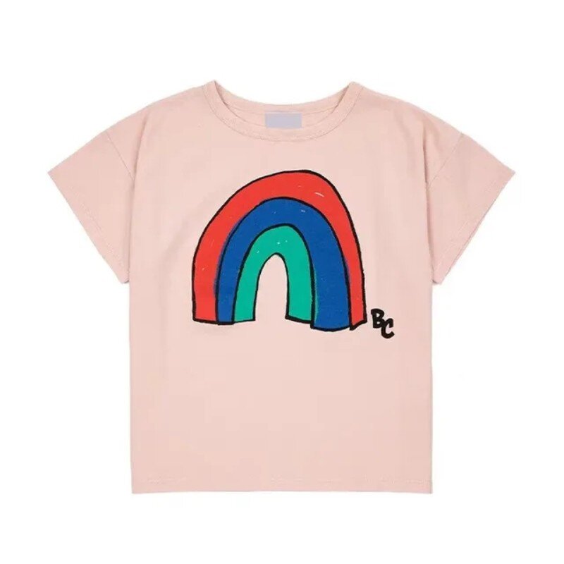 Camiseta clásica de verano para niños y niñas, ropa de marca de moda, 2024