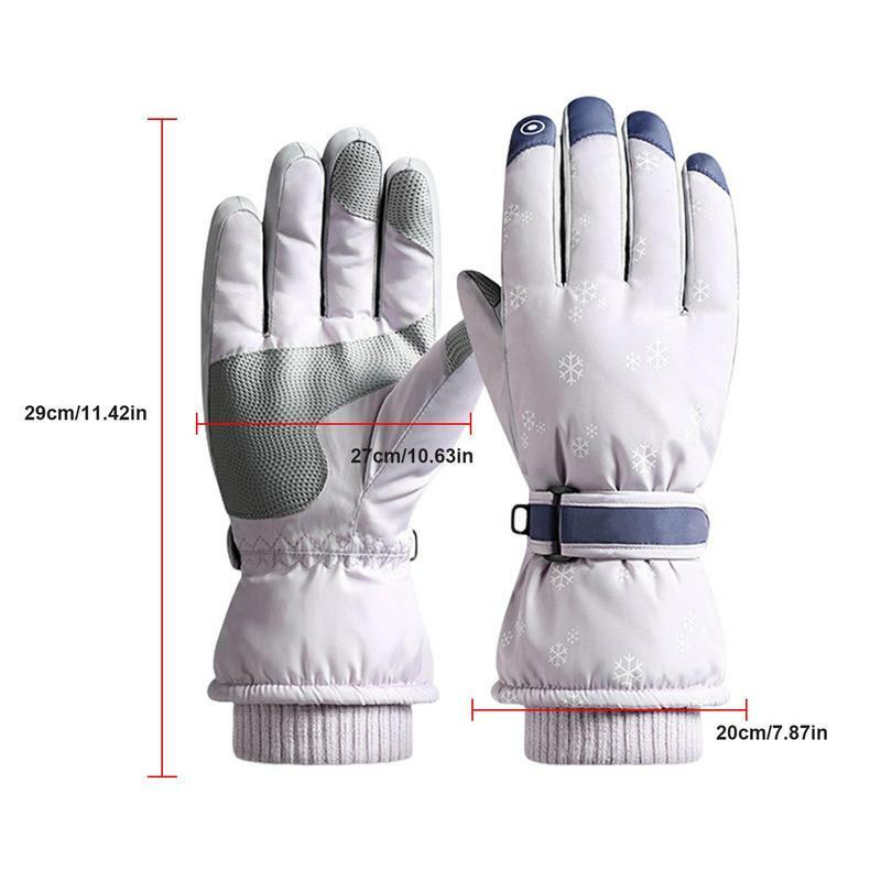Лыжные перчатки для мужчин, водонепроницаемые теплые зимние перчатки для сенсорного экрана, плотные зимние перчатки, перчатки, уличное снаряжение для сноуборда, мотоцикла
