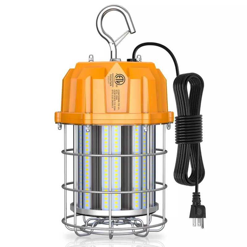 60 Вт светодиодный Строительная портативная лампа 5000K светильник, временные подвесные рабочие лампы MH 125W