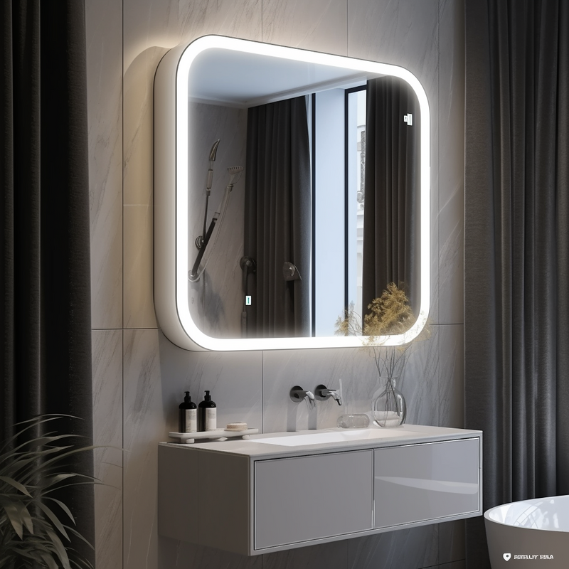 LED 조명이 있는 호텔 욕실 약 보관 캐비닛, 욕실 거울 캐비닛