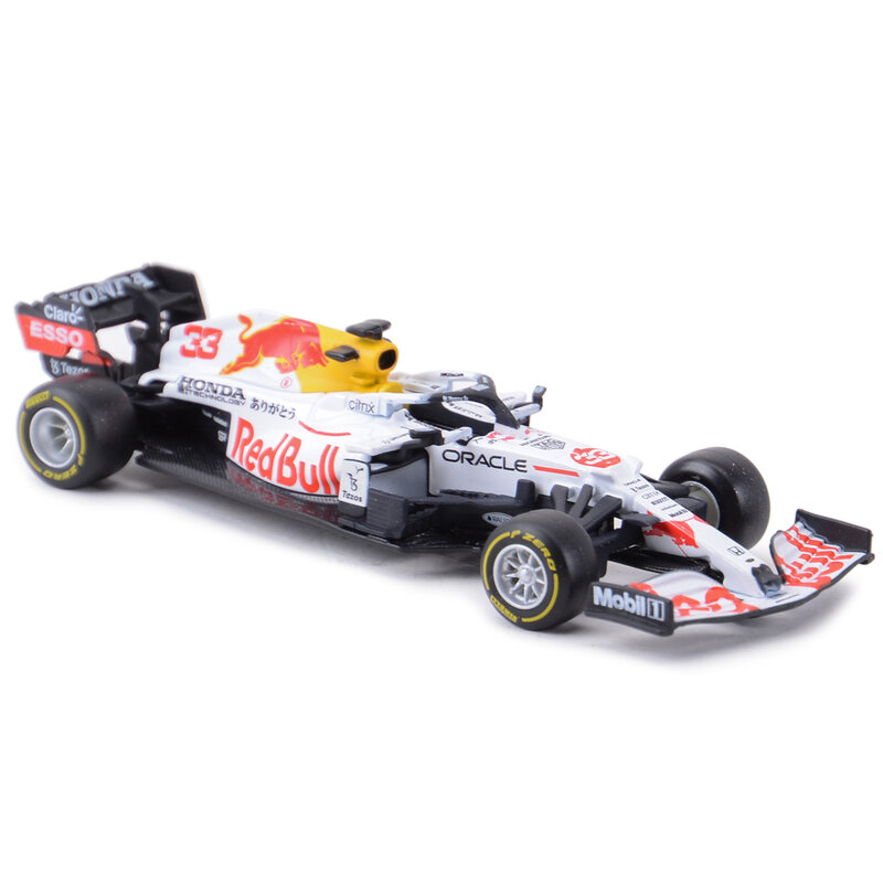 Bburago-Red Bull RB16B #33 Turkey F1 Fórmula Car, Veículos fundidos, Modelo colecionável, Brinquedos de carros de corrida, 1:43, 2021