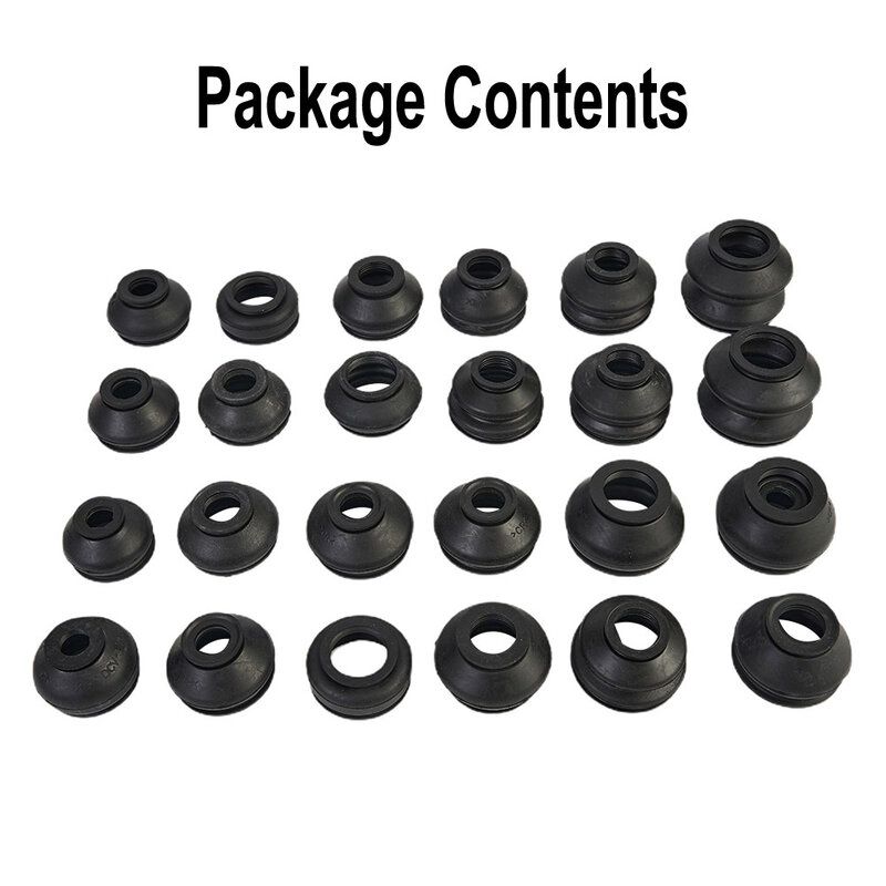 28Pcs Rubber Dust Boot Covers Ball Joint Boot Suspension Steering Dust Cover Track Tie Rod Linkage Kit Ball Joints Chassis Parts
