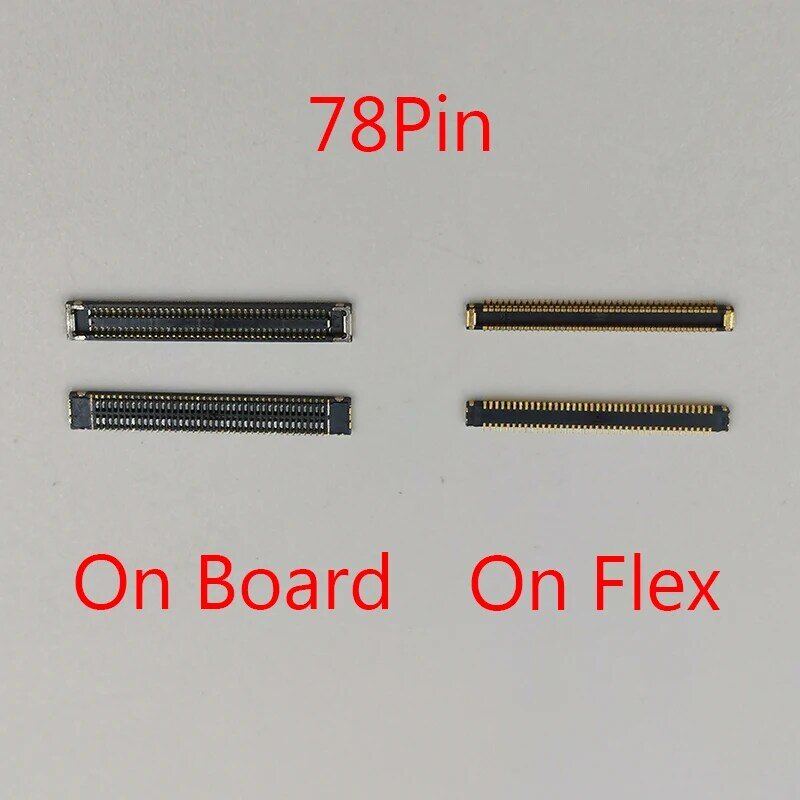 10 Buah Konektor FPC Pengisi Daya USB 78Pin untuk Samsung Galaxy A70S A7070 A707F A21S A217 A217F