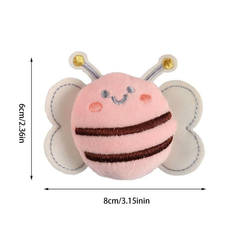 Animal Pin Plush Brooches Lapel Animal Corsage Pins Portable Plush Bee Brooch Pins For Scarves Schoolbags Bag Clothing