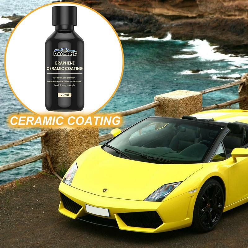 70ml Nano Ceramic Coating Graphene Hydrophobic Paint Protection Car High Temperature Resistance Scratch Resistance