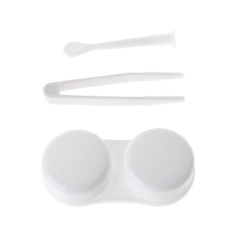 플라스틱 콘택트 렌즈 박스 홀더 휴대용 작은 사랑스러운 캔디 컬러 안경 가방 컨테이너 콘택트 렌즈 담그기 용품