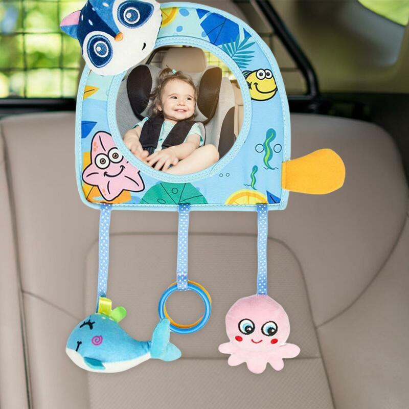 Милые Зеркальные автомобильные сиденья, зеркало заднего вида, автомобильные аксессуары для детей