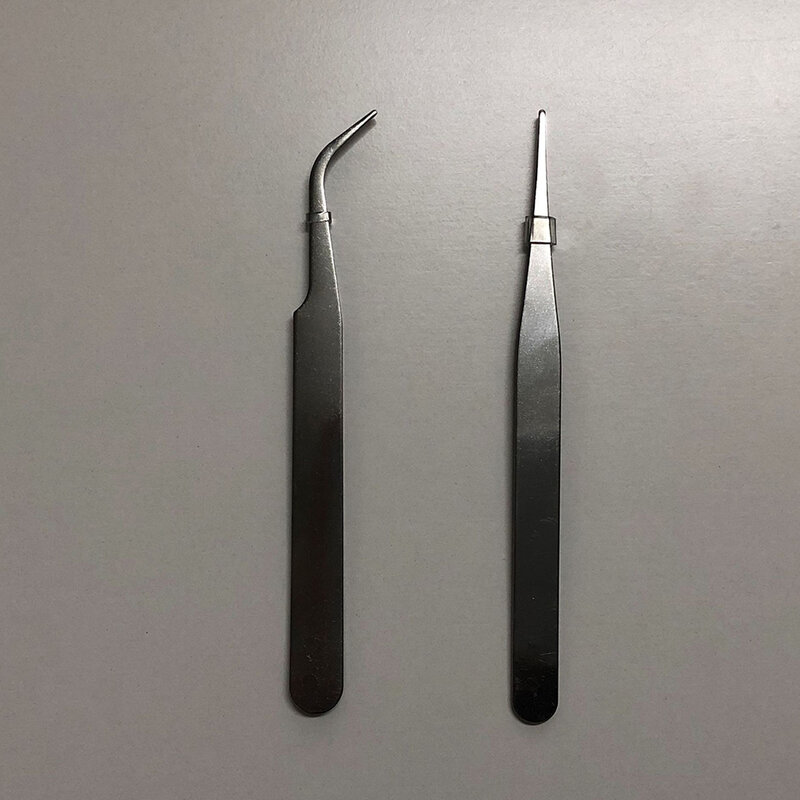 Pinzette in acciaio inossidabile con punta seghettata a punta curva Home Medical Dental Garden Daily Kitchen strumenti per pinzette di precisione
