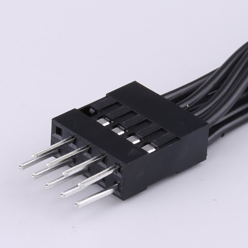 Kabel Ekstensi USB 2.0 9Pin Kecepatan Tinggi-Port Jantan Betina untuk Motherboard Komputer (20Cm/30Cm/50Cm) Y3ND