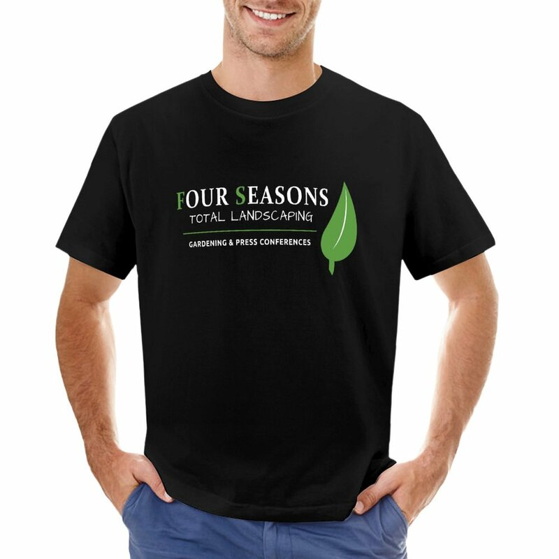 Camiseta Four Seasons Total Paisagística Masculina, Roupas Fofas, Camisas de Verão, Jardinagem e Pressão, Camisetas Desgrandes