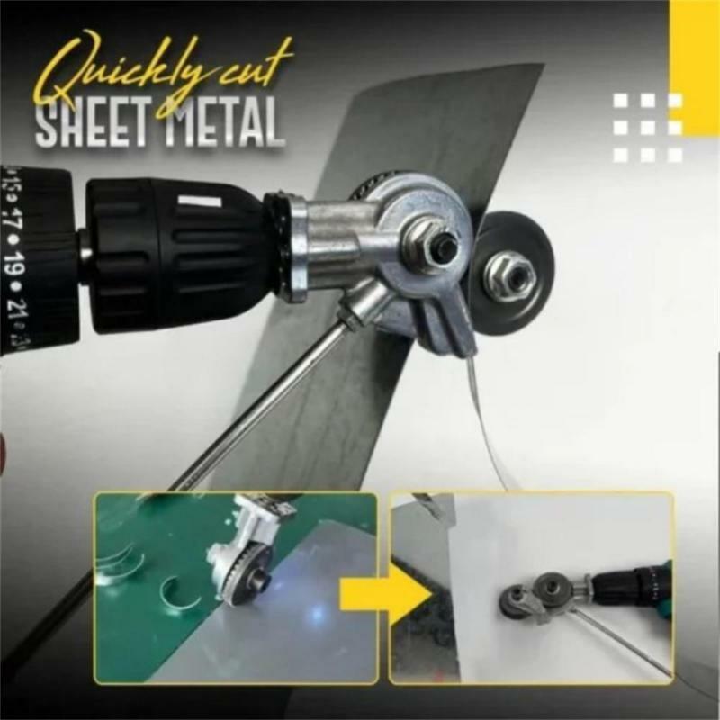 Electric Drill Plate Cutter Metal Sheet Cutter Sawing Machines Free Cutting Tool Nibbler Sheet Metal Cut Plate Punch Scissors