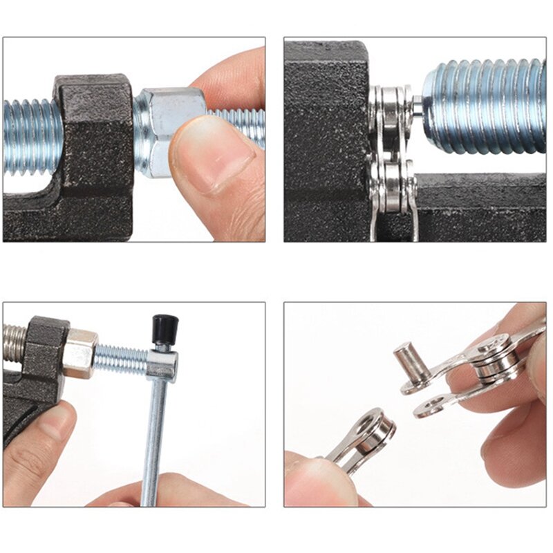 Motorcycle Chain Breaker Tool 420-530 Removal Splitter Tricycle Bicycle Chain Cutter Riveting Tool Spanner Splitter Repair Tool
