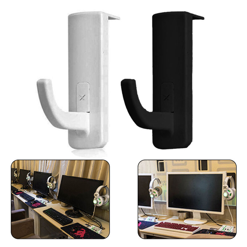 Punch-free Wall Headphone Stand, Headset Hanger, fone de ouvido Rack, Headset Holder, PC Monitor