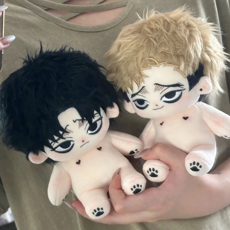Anime Killing Stalking Handsome Boy 20cm Plush Dolls Toy Nude Doll Plushie Cosplay 6103 Kids Gift