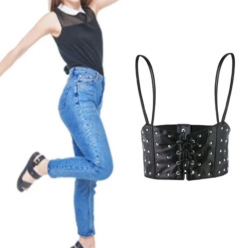 Womens Fashion Body Waist Belt Steampunk Underbust Corset Belt for Dress Lace Up Underbust Corset Wholesale