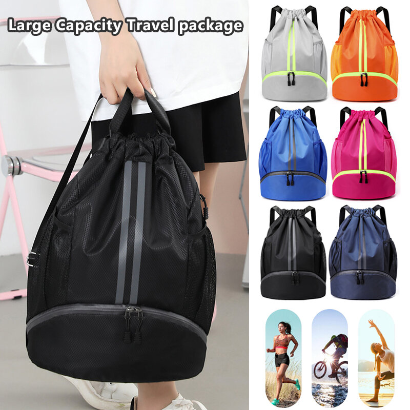 Fashion Sport Backpack Outdoor Travel Waterproof Swimming Bag Wet Dry Separation Fitness Backpack Basketball Pouch Backpack