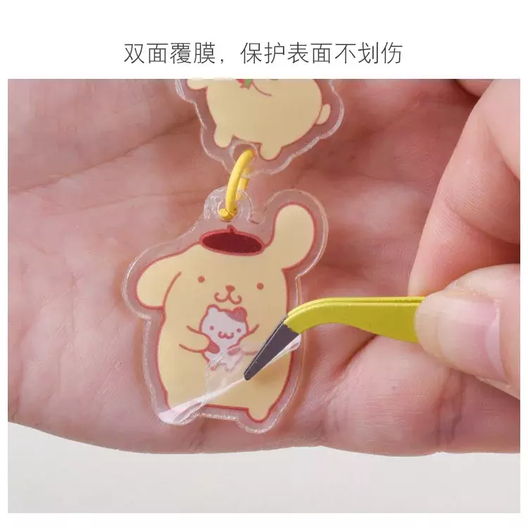 Sanrioed Keychain Girl Anime Accessory Kuromis HelloKittys Melody Cartoon Acrylic Pendant Kawaii Boy Keychain Gift Free Shipping