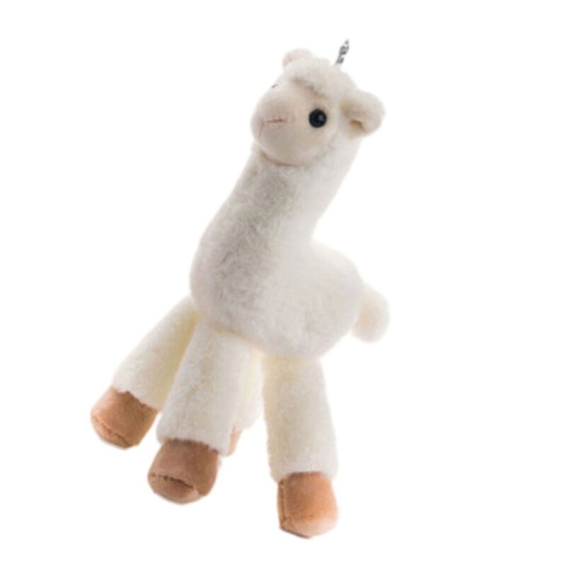Simulation Alpacas Keychain for Toy Machine Accessories Gift Carnival Prizes for Kids Backpack Valentine Gift