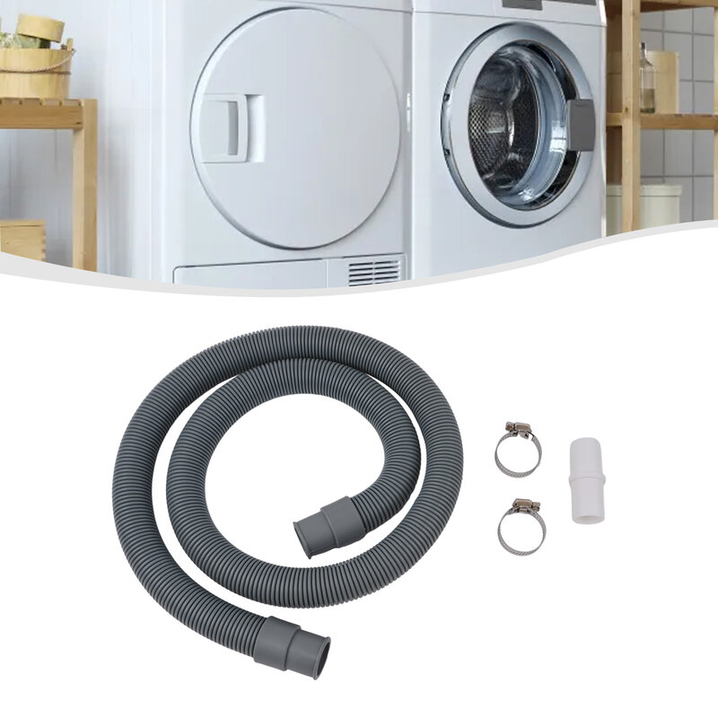 Konektor putih pipa saluran baru 1 buah selang pembuangan anti-penuaan selang pipa ekstensi tahan lama untuk mesin cuci piring