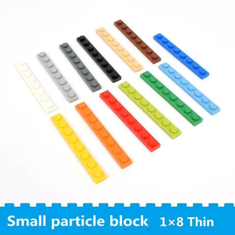building blocks accessories part 1×8 small particles  Enlightenment education compatible with other spare block toy for children