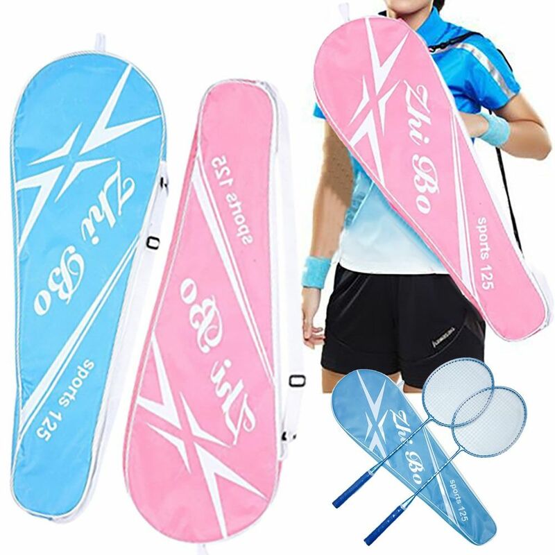 Różowy niebieski sprzęt sportowy o dużej pojemności rakiety do badmintona worek na rakietę na jedno ramię
