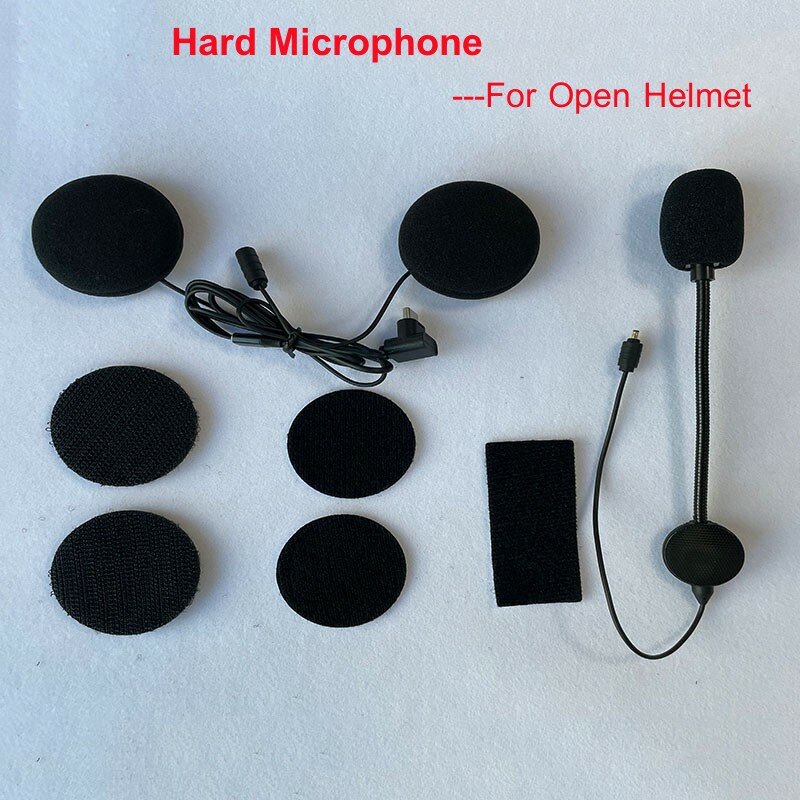 Mornystar-Base de auriculares para casco de motocicleta S2 S8 BT, Kit de accesorios, auriculares duros y suaves, micrófono