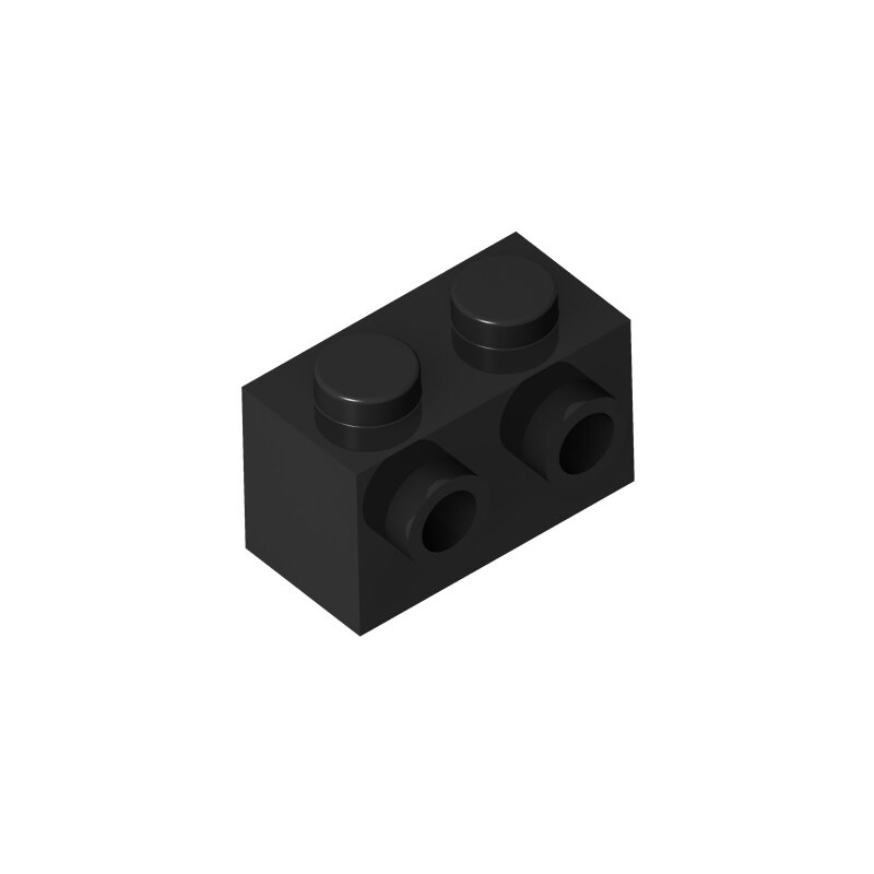 Bloques de construcción de piezas, piezas de terceros compatibles con 100, ladrillo, modificado 1x2 con tachuelas en el lateral, 11211