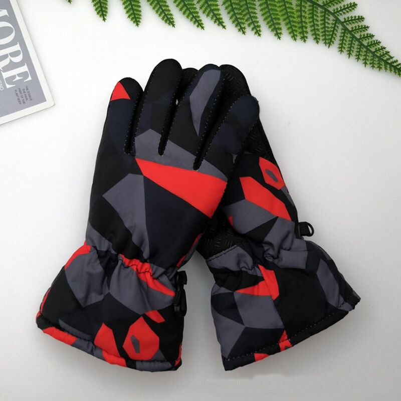 Новые модные зимние теплые детские ветрозащитные водонепроницаемые рукавицы с длинным рукавом для снега сноуборда лыжные перчатки