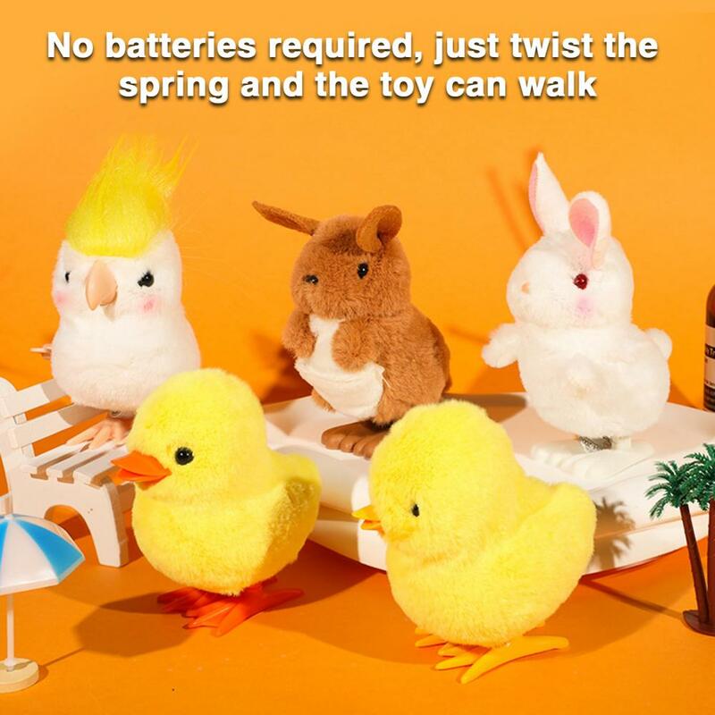 Mainan lembut angin mainan edukasi mainan mewah anak ayam angin untuk balita merangkak diam waktu perut diisi kelinci bebek