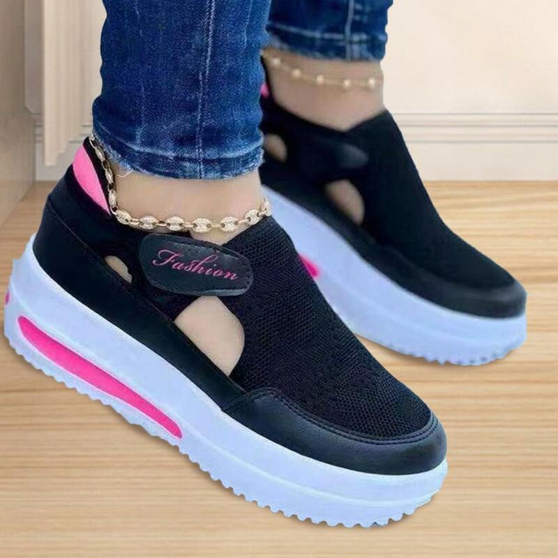 Sandalias de plataforma informales ligeras para mujer, zapatos de verano absorbentes de sudor, calzado de diario, 1 par