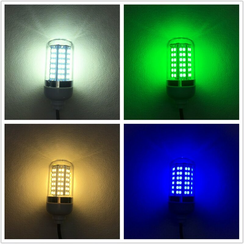 防水LEDフィッシングライト,フィッシュランプ,クラフトライト,グリーンライト,アウトドア,12v電圧