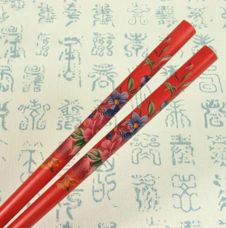 Hot 2 Pçs/set Picareta Do Cabelo Do Vintage Varas Pintura Japonesa de Madeira Grampos de Cabelo Pinos para Mulheres Natural Chinês Pauzinhos De Madeira