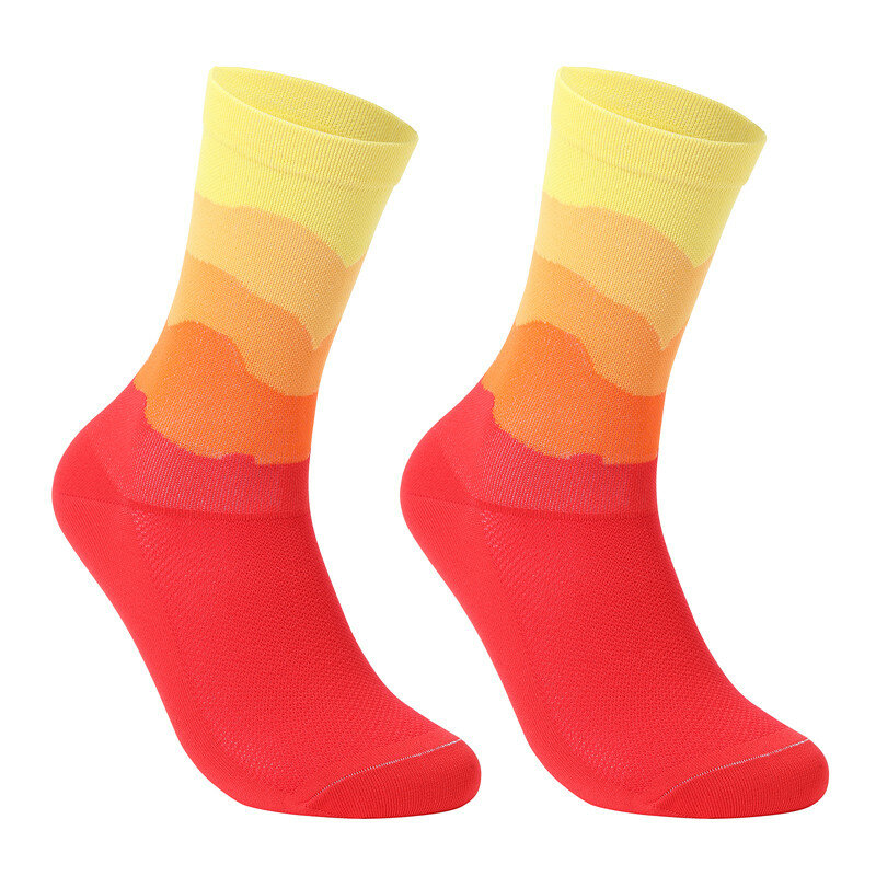2022 Six Bicycle Colour Professional Breathable Brand Sport Socks Road Socks Outdoor Sports Racing Cycling Socks