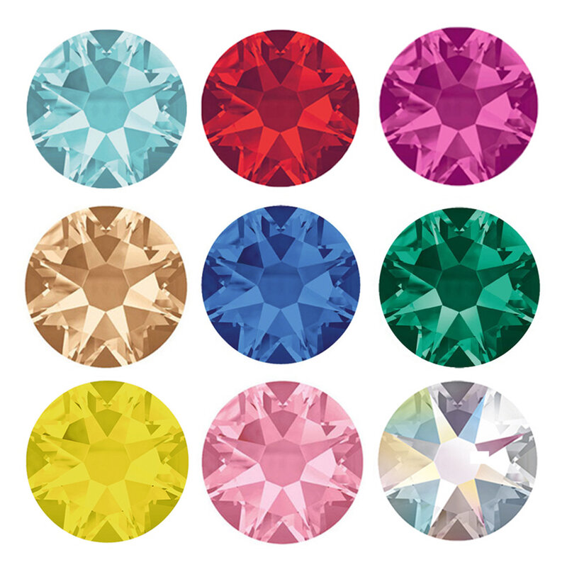 YANRUO-pegatinas de cristales para decoración de uñas, 2088 sin pegamento para ropa de diamantes de imitación