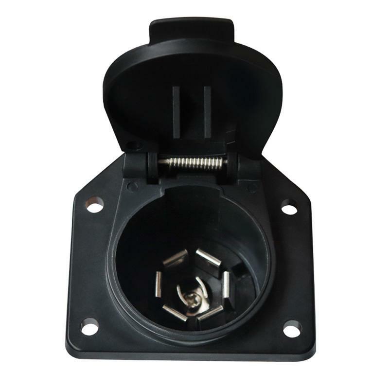 Soket konektor lampu kereta gandeng tembaga kabel Harness sisi kendaraan dapat diandalkan perlindungan kawat listrik Trailer Adapter