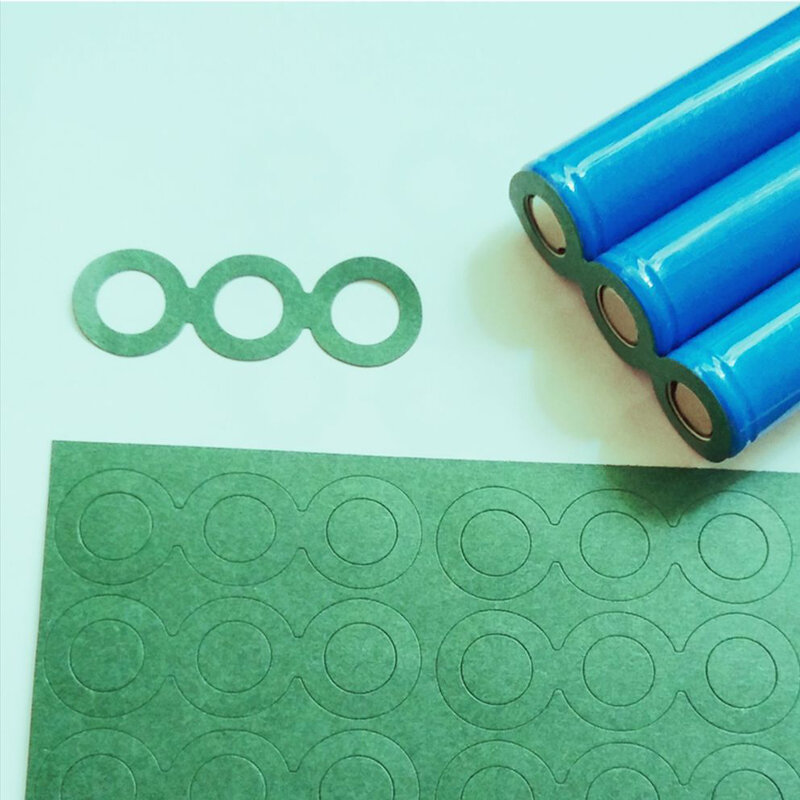 100pcs 1S/2S/3S/4S 18650 Li Battery Insulation Gasket Adhesive Paper Lithium Pack Cell Glue Electrode Insulated Pads