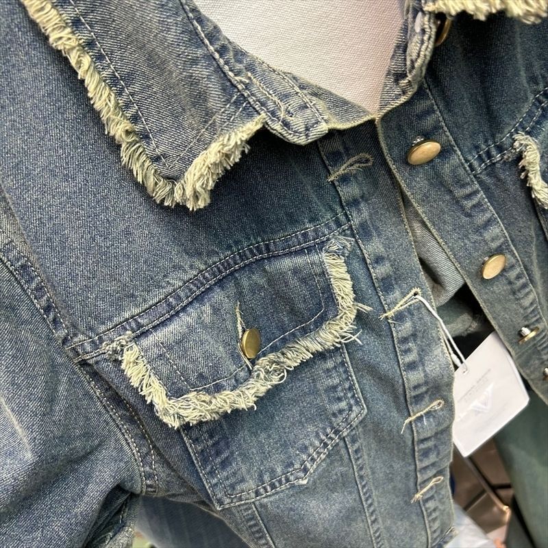 Cappotto di jeans camicetta nuova estate 2024 da donna allentata camicia corta a maniche corte con risvolto retrò