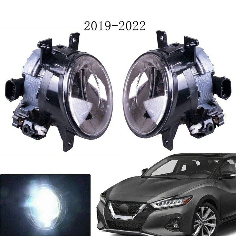 Conjunto da lâmpada de condução da névoa para Nissan, MAXIMA, MURANO, INFINITI, Q50, Q60, QX50, QX60, QX80, 26155-4GA0A, 26150-4GA0A, 1 par