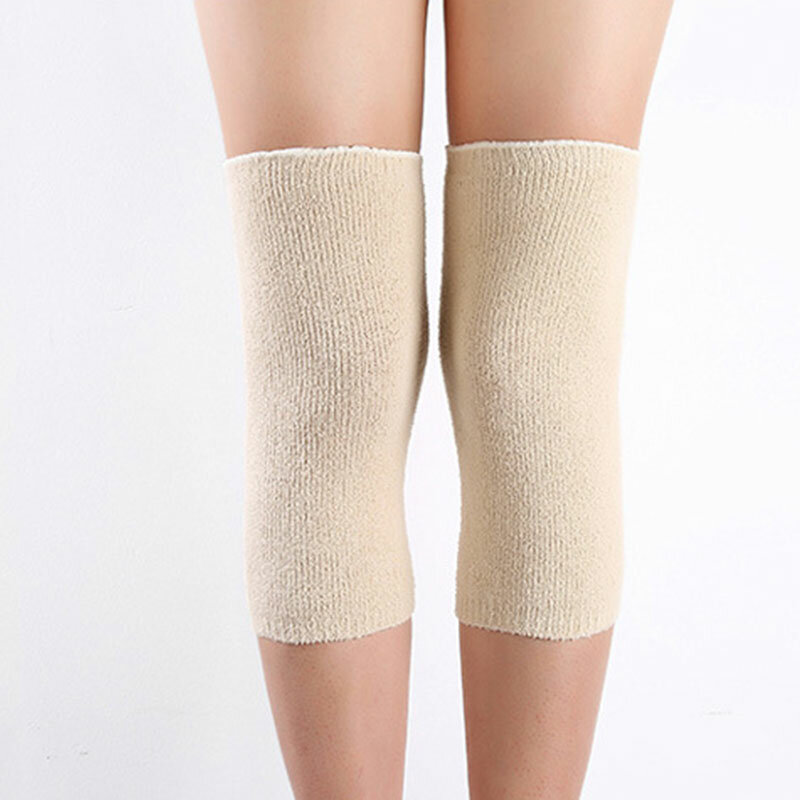 1 Pair Knee Support Protector Leg Arthritis Injury Gym Sleeve Elasticated Bandage knee Pad Knitted Kneepads Warm Free Shipping