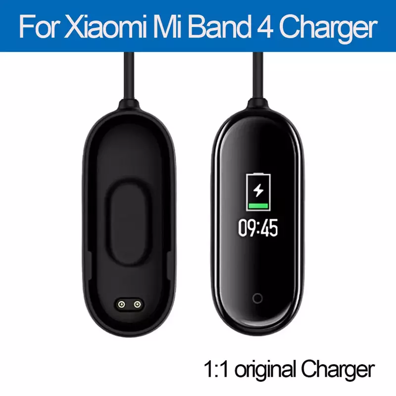 Kabel pengisi daya cepat untuk Xiaomi Mi Band M5 M6 3 4 Mi Band 5 6 7 gelang pintar Xiaomi Band 2 adaptor pengisi daya USB