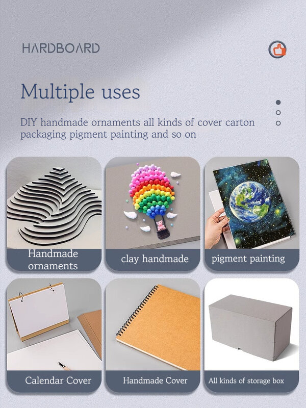 Borrence-Papier kraft dur A3/A4/A5 de haute qualité, carton optique artisanal, carte de bricolage